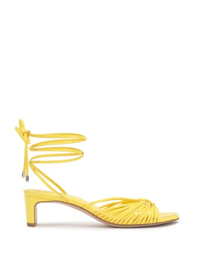 Vince Camuto Lory Kitten Heel Sandal In Yellow