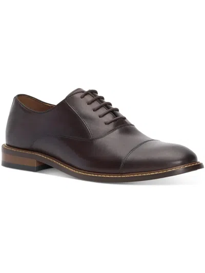 Vince Camuto Loxley Mens Leather Office Oxfords In Mocha
