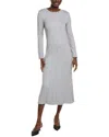 Vince Camuto Lurex Sweaterdress In Gray