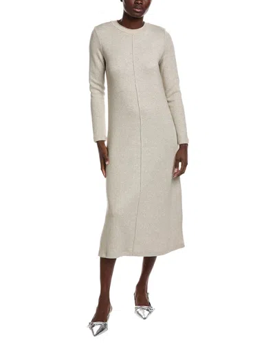 Vince Camuto Lurex Sweaterdress In Gray