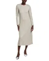 Vince Camuto Lurex Sweaterdress In White