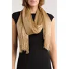 Vince Camuto Lurex Wrap Scarf In Gold