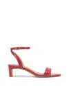 Vince Camuto Lylah Kitten Heel Sandal In Red