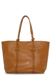 Vince Camuto Lynne Leather Tote In Aged Rum Indpeb