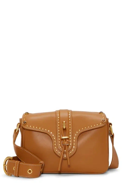 Vince Camuto Macey Leather Crossbody Bag In Brown