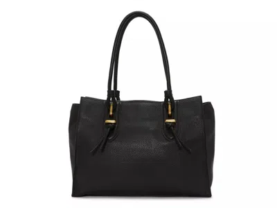 Vince Camuto Maecy Leather Tote In Black