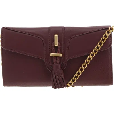 Vince Camuto Maecy Womens Fold-over Leather Clutch Wallet In Pink