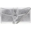 VINCE CAMUTO MAECY WOMENS FOLD-OVER LEATHER CLUTCH WALLET