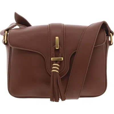 Vince Camuto Maecy Womens Leather Crossbody Handbag In Brown