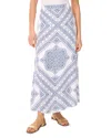 Vince Camuto Print Linen Blend A-line Maxi Skirt