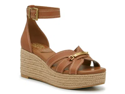 Vince Camuto Maylee Wedge Sandal In Brown