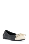 Vince Camuto Women's Maysa Slip-on Ballet Flats In Black,creamy