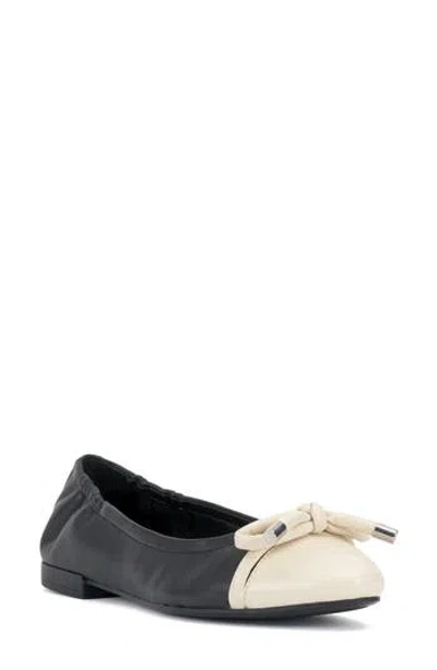 Vince Camuto Women's Maysa Slip-on Ballet Flats In Black,creamy