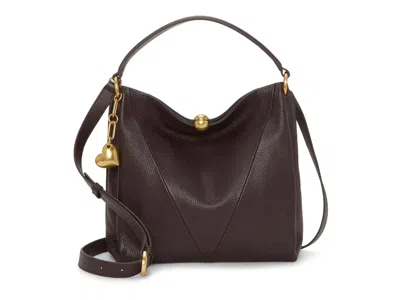 Vince Camuto Medina Leather Shoulder Bag In Brown