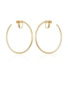 Vince Camuto Large Open Hoop Clip On Earrings In Gold