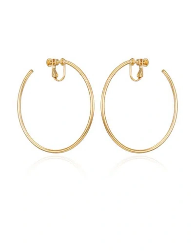 Vince Camuto Medium Clip-on Hoop Earrings In Gold