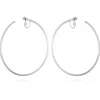 Vince Camuto Extra Large Open Hoop Clip On Earrings In Neutral