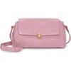 Vince Camuto Medna Leather Crossbody Bag In Pink