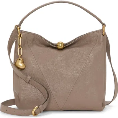 Vince Camuto Medna Leather Shoulder Bag In Sand