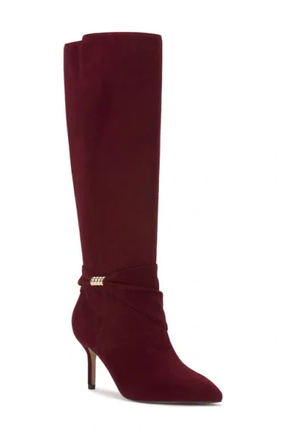 Vince Camuto Meezo Knee High Boot In Red