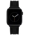 Vince Camuto Men's Black Premium Silicone Band Compatible With 42mm, 44mm, 45mm, Ultra, Ultra2 Apple Watch In Black Premium