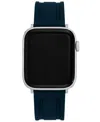 Vince Camuto Men's Blue Premium Silicone Band Compatible With 42mm, 44mm, 45mm, Ultra, Ultra2 Apple Watch In Blue