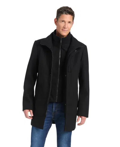 Vince Camuto Men's Classic Stand Collar Coat In Black