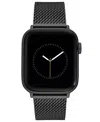 Vince Camuto Men's Gunmetal Gray Stainless Steel Mesh Bracelet Compatible With 42/44/45/ultra/ultra 2 Apple Watch In Gunmetal Gray