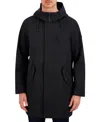 Vince Camuto Men's Luxe Twill Duffle Transitional Coat In Black