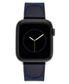 Vince Camuto Men's Navy Premium Nylon Band Compatible With 42mm, 44mm, 45mm, Ultra, Ultra2 Apple Watch In Navy