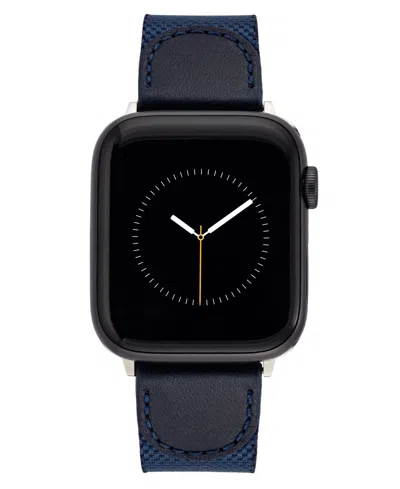 Vince Camuto Men's Navy Premium Nylon Band Compatible With 42mm, 44mm, 45mm, Ultra, Ultra2 Apple Watch