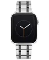 Vince Camuto Men's Silver-tone And Gunmetal Stainless Steel Link Band Compatible With 42mm, 44mm, 45mm, Ultra, Ul In Silver-tone,gunmetal