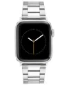Vince Camuto Men's Silver-tone Stainless Steel Link Band Compatible With 42mm, 44mm, 45mm, Ultra, Ultra2 Apple Wa In Silver-tone