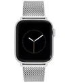 Vince Camuto Men's Silver-tone Stainless Steel Mesh Bracelet Compatible With 42/44/45/ultra/ultra 2 Apple Watch In Silver-tone