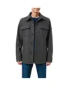 Vince Camuto Men's Single Breasted Shirt Jacket In Gray