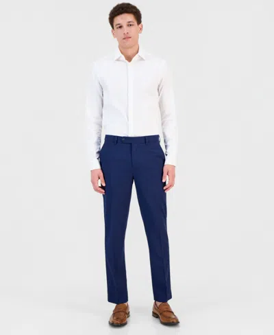 Vince Camuto Men's Slim-fit Spandex Super-stretch Suit Pants In Blue