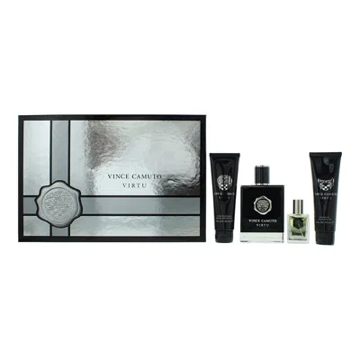 Vince Camuto Men's  Virtu Gift Set Fragrances 608940580028 In Black