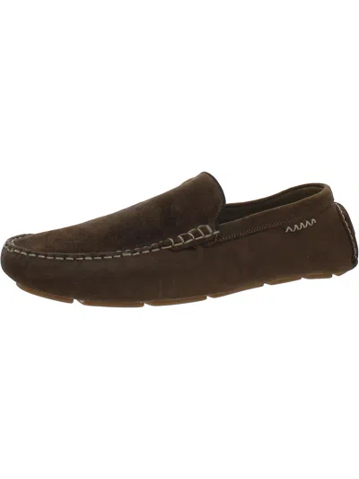 Vince Camuto Mens Suede Square Toe Driving Moccasins In Multi