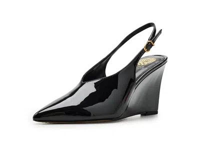 Vince Camuto Meristi Slingback Pointed Toe Wedge Pump In Multi