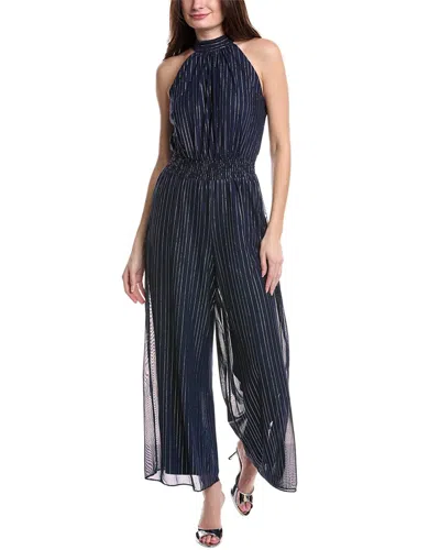Vince Camuto Mesh Jumpsuit In Blue