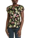 Vince Camuto Mesh Top In Black