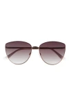 Vince Camuto Metal Cat Eye Sunglasses In Gold