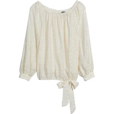 Vince Camuto Metallic Off The Shoulder Top