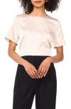Vince Camuto Metallic Stripe Satin Top
