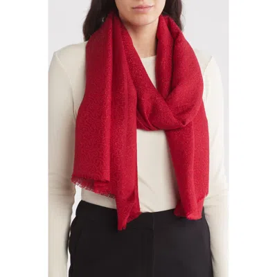 Vince Camuto Metallic Swirl Wrap In Brick Red