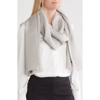 Vince Camuto Metallic Swirl Wrap In Grey