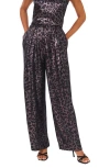 Vince Camuto Metallic Wide Leg Pants In Animal Print