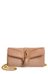 Vince Camuto Micah Leather Convertible Crossbody In Dusted Mauve