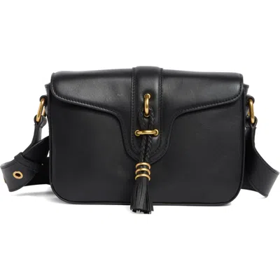 Vince Camuto Micah Leather Crossbody Bag In Black
