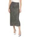 Vince Camuto Midi Skirt In Gray